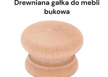 Drewniana gałka uchwyt do mebli bukowa