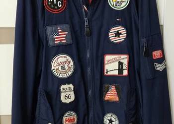 Tommy Hilfiger L kurtka  piękna 100% oryginał wiosna naszywki usa limitowan