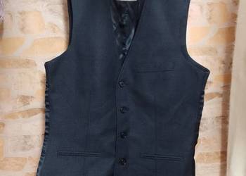 (XXS/XS) Topman/ Granatowa kamizelka garniturowa z Londynu