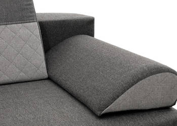 Komplet Tapicerowany Szary - Kanapa + Dwa Fotele KAMILA