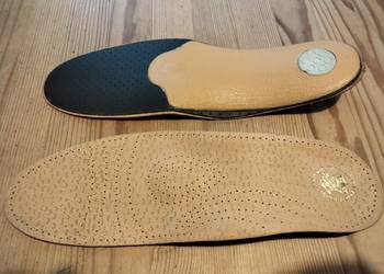 Wkładki do butów ze skóry profilowanej długość 23.8 cm