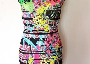 Sukienka w kwiaty River Island Bodycon Unikat S