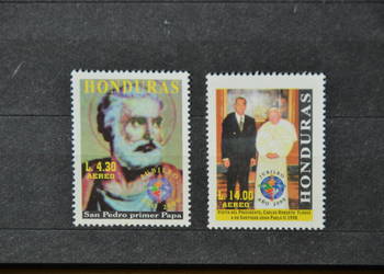 Znaczki. Papież Jan Paweł II Honduras V ** Ks Chr 294