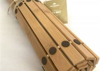 Mata bambusowa łazienki do sauny SPA 50x80 naturalna antypoślizgowa boho