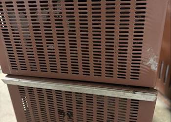 Pięć żeliwny szamotowy koza na węgiel. PRL