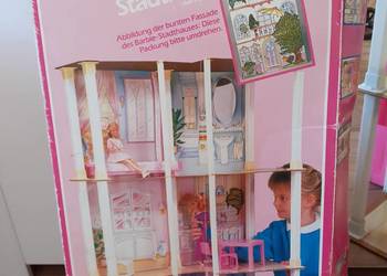 Stary domek barbie lata 80/90 lalki  i mebelki