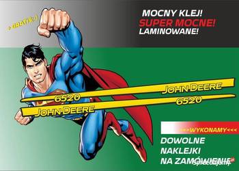 naklejki john deere 6520