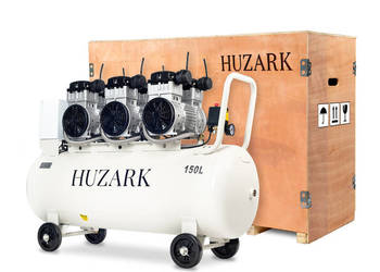 Profesjonalny Kompresor bezolejowy sprężarka Huzark 150L 8bar 621l/min Profesjonalny Kompresor bezolejowy sprężarka Huzark 150L 8bar 621l/min
