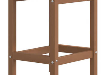 Stolik ogrodowy Adirondack brązowy 38x38x46 cm HDPE WM-318643
