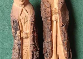 Stara rzeźba ludowa drwal