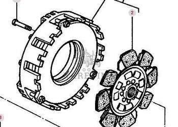 Massey Ferguson 3690 Sprzęgło Dwustopniowe CZĘŚCI 3713264M91