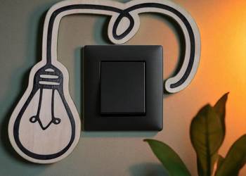 Drewniana Nakładka Dekoracyjna na Włącznik Światła