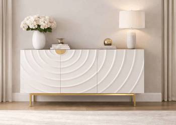 Komoda złota Primavera Glamour Premium 150x40x86