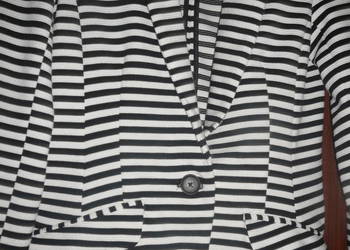 Marynarka biała w paski   rozm. S/M