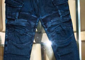 Jeansy bojówki motocyklowe 115moto, Armalite granatowe, rozm. 2XL x 30