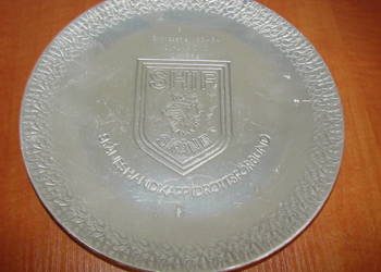 Curling - zawody 1983-84 talerz nagrodowy