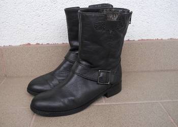 Clarks Softwear Wygodne Cieplutkie BOTKI Futerko Zip 100% Sk
