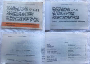 Katalog Nakładów Rzeczowych nr 7-21. Maszyny i urządzenia przemysłu materia