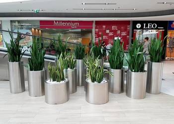 Duże Metalowe Donice Stalowe - Donice Orgodowe ze Stali Inox