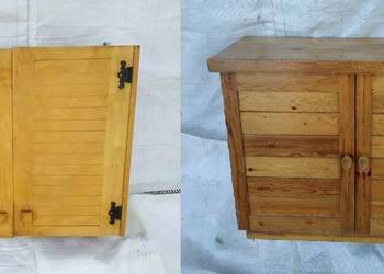Szafka drewniana kuchenna RÓŻNE sosnowa sklejka retro vintage