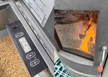 Kominek Piec na pellet KOZA kominkowy grzejnik pelet 7kW peleciak