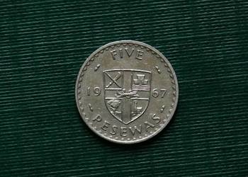 GHANA - 5 pesew, 1967r