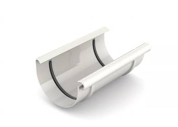Bryza PVC Złączka rynny 125 mm biały