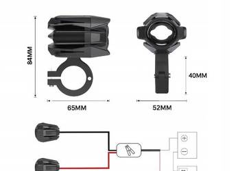 Halogeny Motocyklowe LED HONDA VSTORM BMW GS ADV 4 Tryby Homologacja