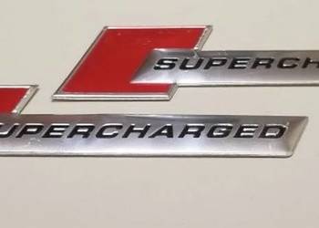 NOWY emblemat Supercharged znaczek przyklejany