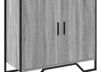Szafka szary dąb sonoma 78x355x745 cm WM-848542