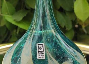 MDINA GLASS 
proj. Michael Harris „Blue Summer”
szklany wazon w cudownych k