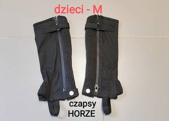 Czapsy dziecięce HORZE elastyczne, prążkowane Amara - rozmiar M