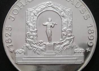 AUSTRIA 100 SCHILLING 1975 - JOHANN STRAUSS - SREBRO - 1/2
