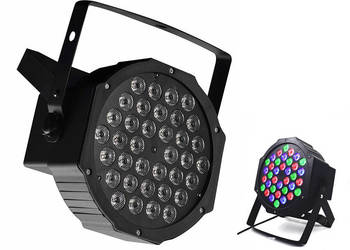 Reflektor lampa dyskotekowa z diodami LED - 36x1W, RGB