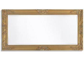 vidaXL Lustro ścienne w stylu barokowym 100x50 cm, złote(SKU:243680)