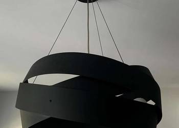 Lampa wisząca sufitowa Tornado 50 cm czarna 3-punktowa