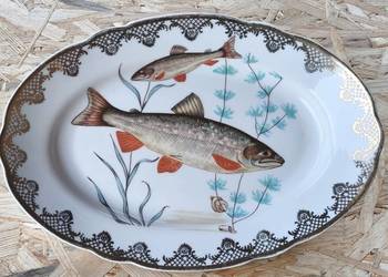 Półmisek na ryby producent Ćmielów 1960 r.