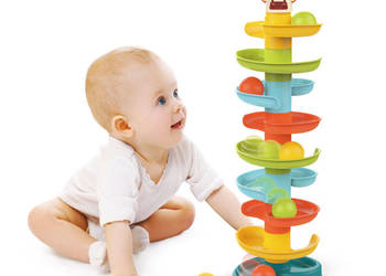 Zjeżdżalnia tor dla piłek wieża z kulkami kulodrom +18 miesięcy