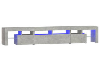 Szafka pod TV z oświetleniem LED szarość betonu 230x365x40cm WM-3152789
