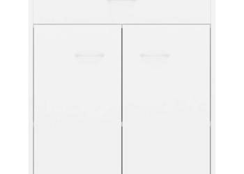 Szafka biała 60x30x75 cm materiał drewnopochodny WM-800711