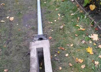 Słup oświetleniowy ocynkowany 3m+fundament betonowy