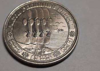 MONETA Portugalia 100 eskudos, 1985