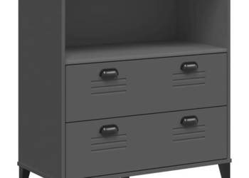 Szafka VIKEN antracytowa 80x40x90 cm materiał drewnopochodny WM-374946