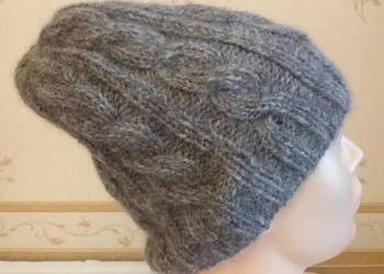 Czapka z Alpaki ręcznie robiona