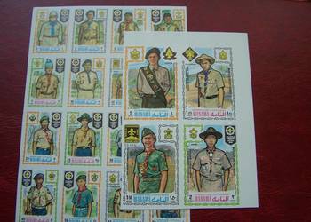 Manama ZEA 1971 MNH cięte Skauting Harcerstwo