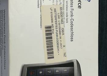 Zamek kodowy Renkforce 1359883, 9 V, IP55