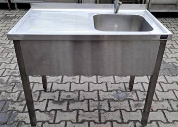 ZLEW 1 KOMOROWY Z BLATEM OCIEKOWYM - 100/60/85 CM - M.531.