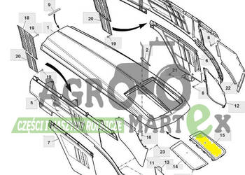 AL212006 MASKA SILNIK OSŁONA LH JD