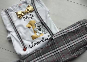 Komplet na roczek urodziny rok chłopiec