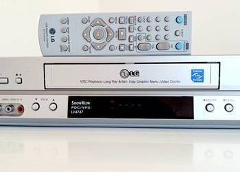 LG LV4747 6 głowicowy magnetowid VHS 6 HD HI-FI STEREO OryginalnyPilot